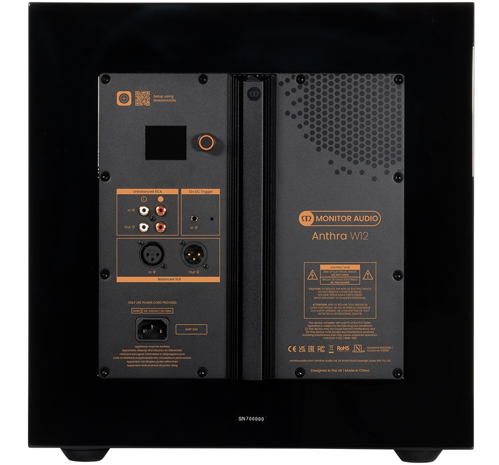 Monitor Audio Anthra W12 Gloss Black