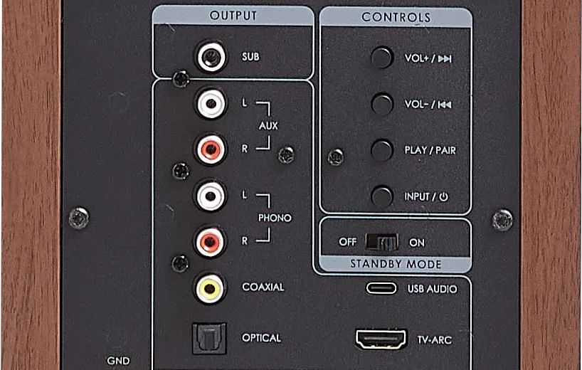 Elipson Horus 11F Active BT Walnut (Ζεύγος)