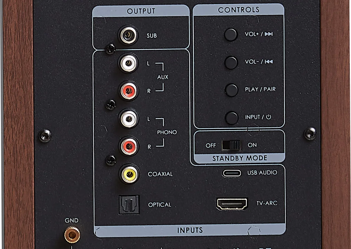 Elipson Horus 6B Active BT Walnut (Ζεύγος)