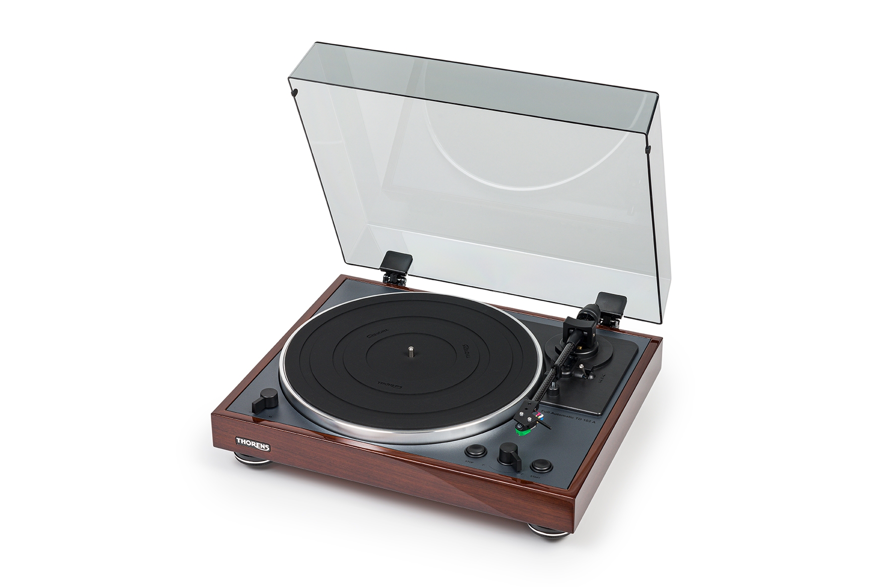 Thorens TD 102 A  Walnut High-Gloss