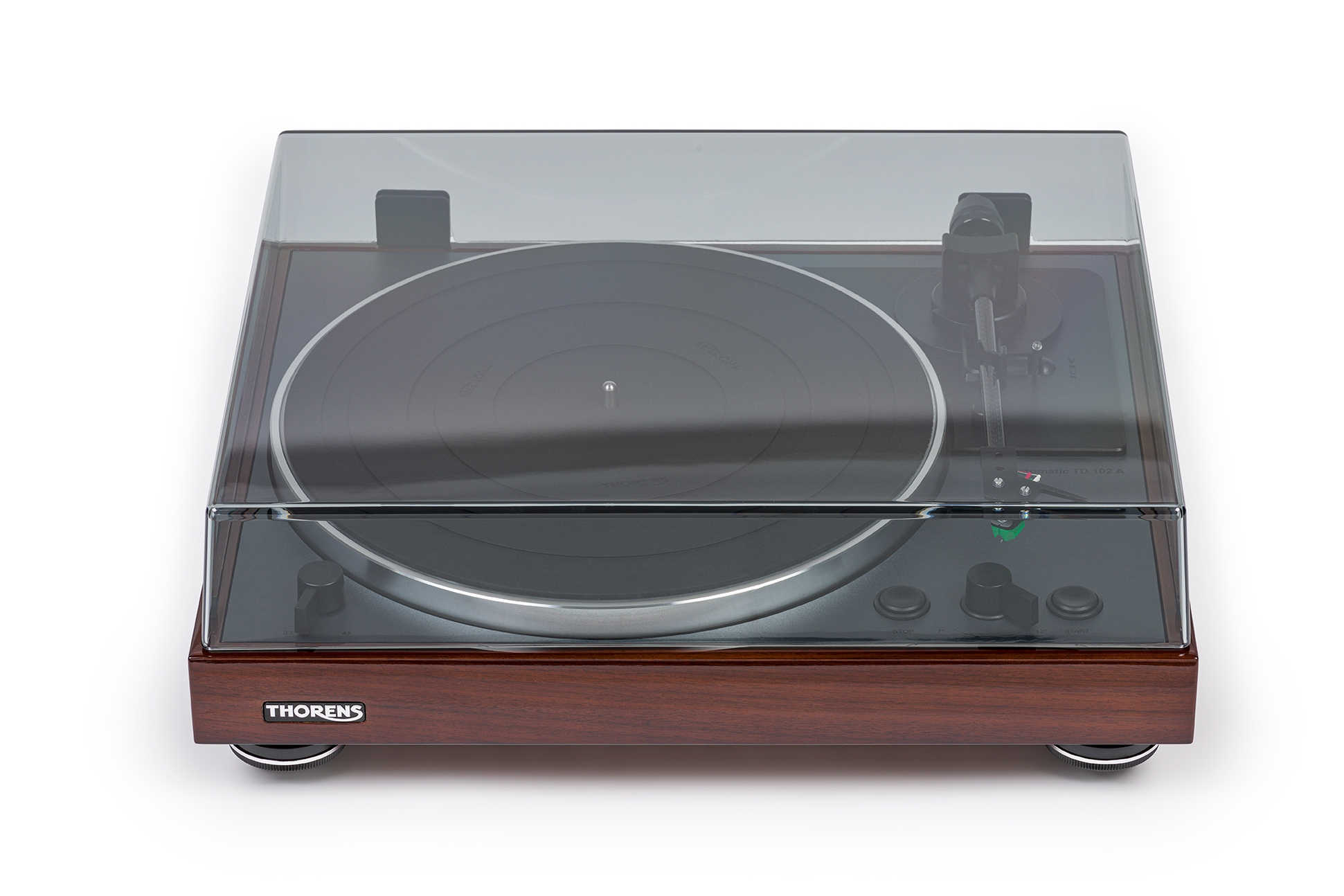 Thorens TD 102 A  Walnut High-Gloss