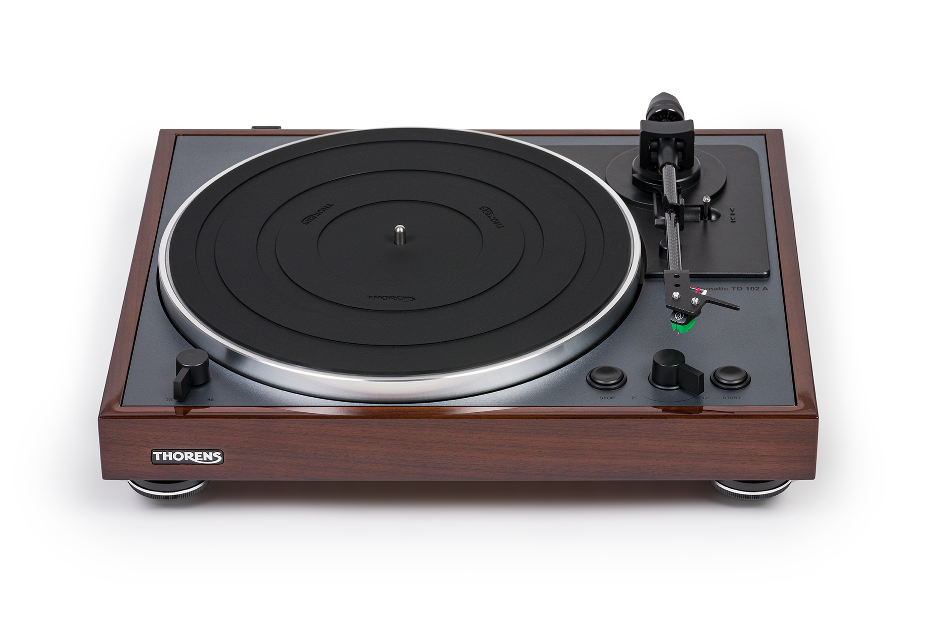 Thorens TD 102 A  Walnut High-Gloss