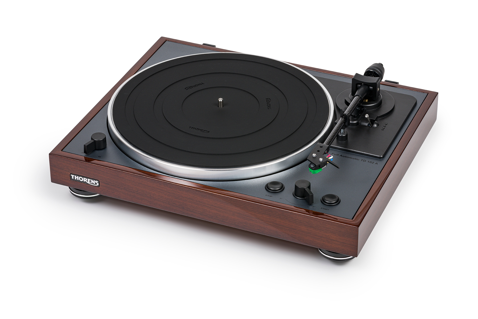 Thorens TD 102 A  Walnut High-Gloss