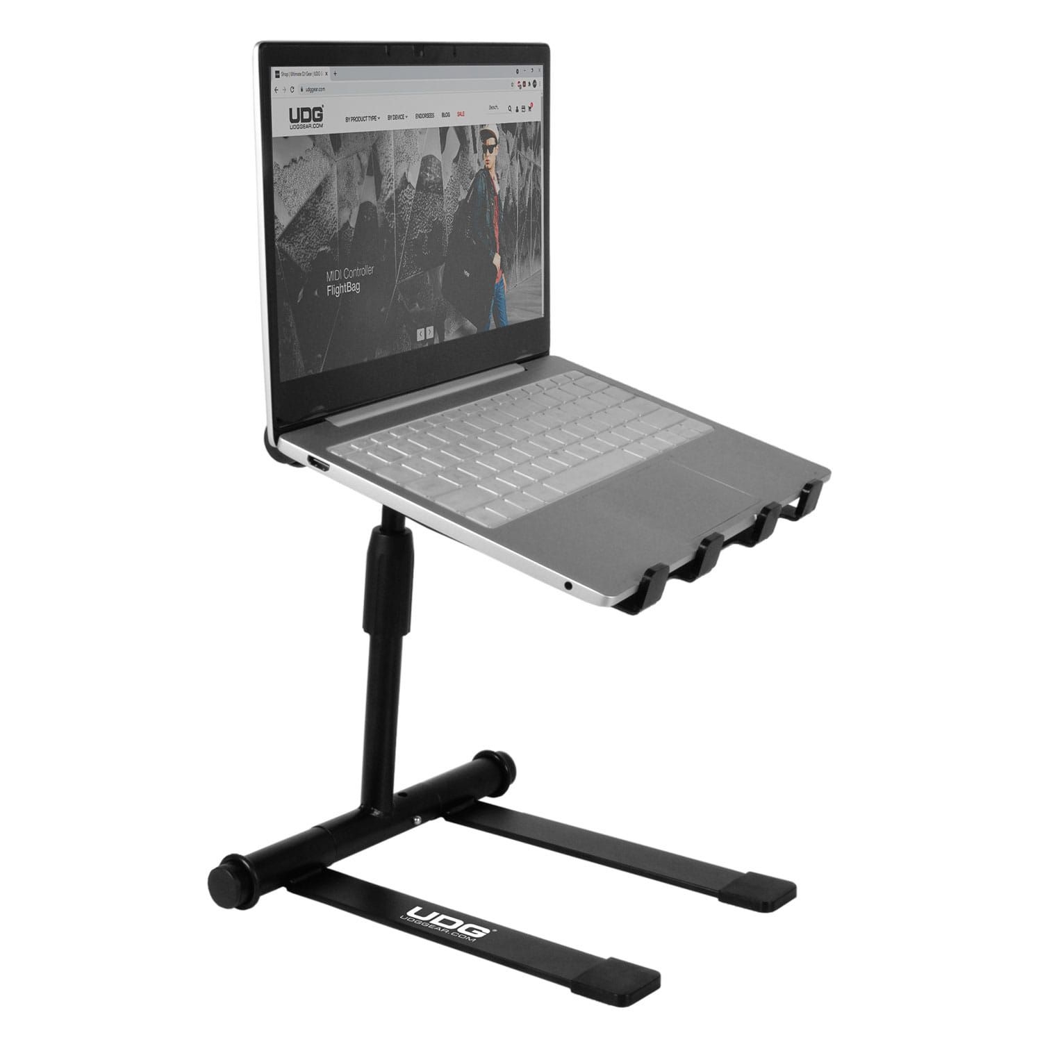 UDG U96111BL Ultimate Height Adjustable Laptop Stand Black