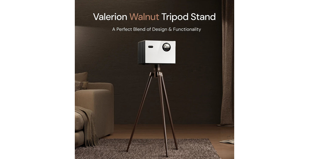 Valerion Stand Home Cinema - Valerion Walnut Tripod Stand