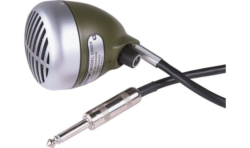 Instrument Microphones - Shure 520 DX Green Bullet