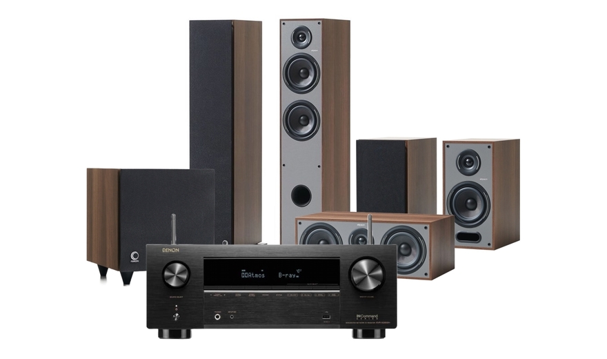 Elipson Horus Noyer Cinema 5.1 & Denon AVR-X2800H Black
