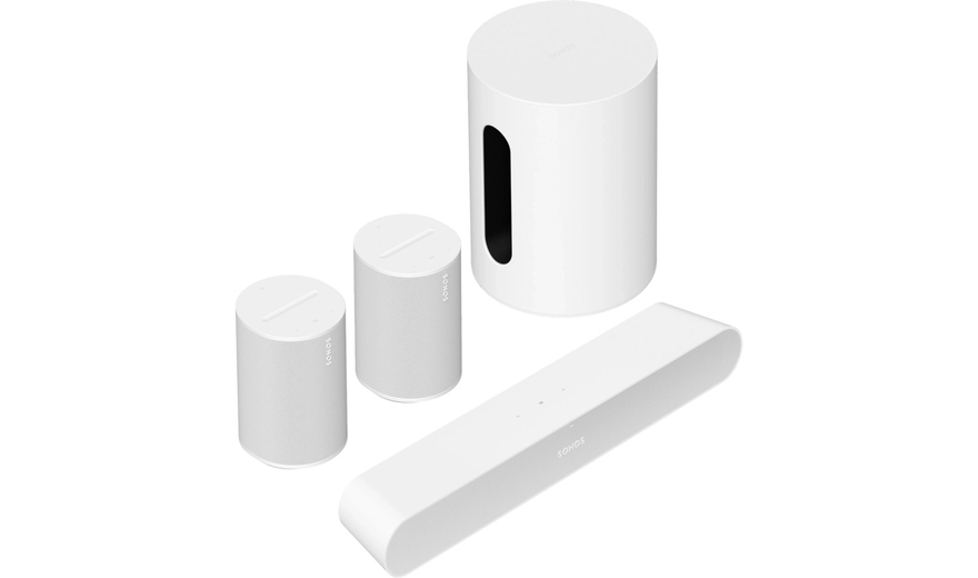 Sonos Era 100 Immersive Set with Sub Mini & Ray White