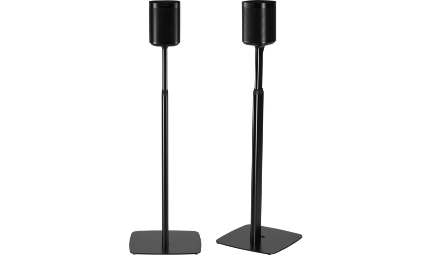 Flexson Adjustable Floor Stand Black (Pair)