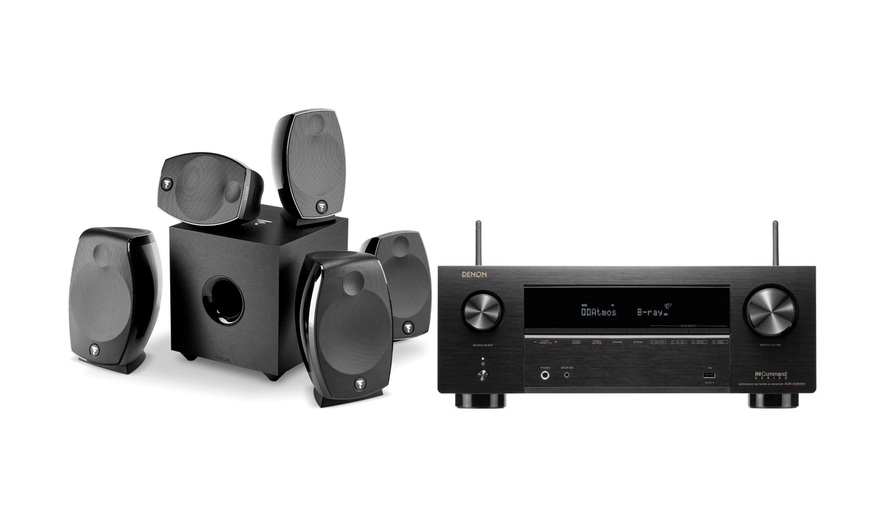 Focal Sib Evo Dolby Atmos 5.1.2 & Denon AVR-X2800H Black