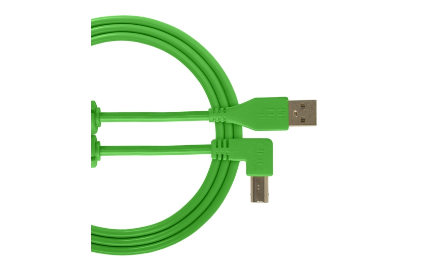 UDG U95004GR UDG Ultimate Audio Cable USB 2.0 A-B Green Angled 1m