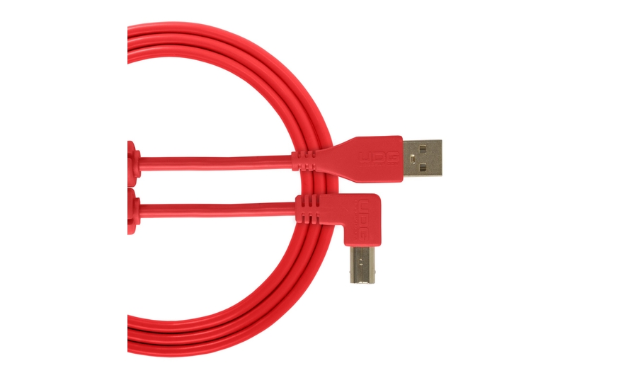 UDG U95004RD UDG Ultimate Audio Cable USB 2.0 A-B Red Angled 1m