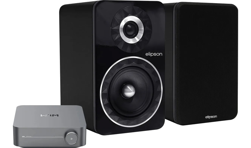 WiiM Amp & Elipson Prestige Facet 6B Black (Ζεύγος)